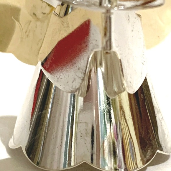 Silver Plated On Brass Angel Candle Snuffer Gold Holiday Christmas Guardian Cute - Picture 8 of 12